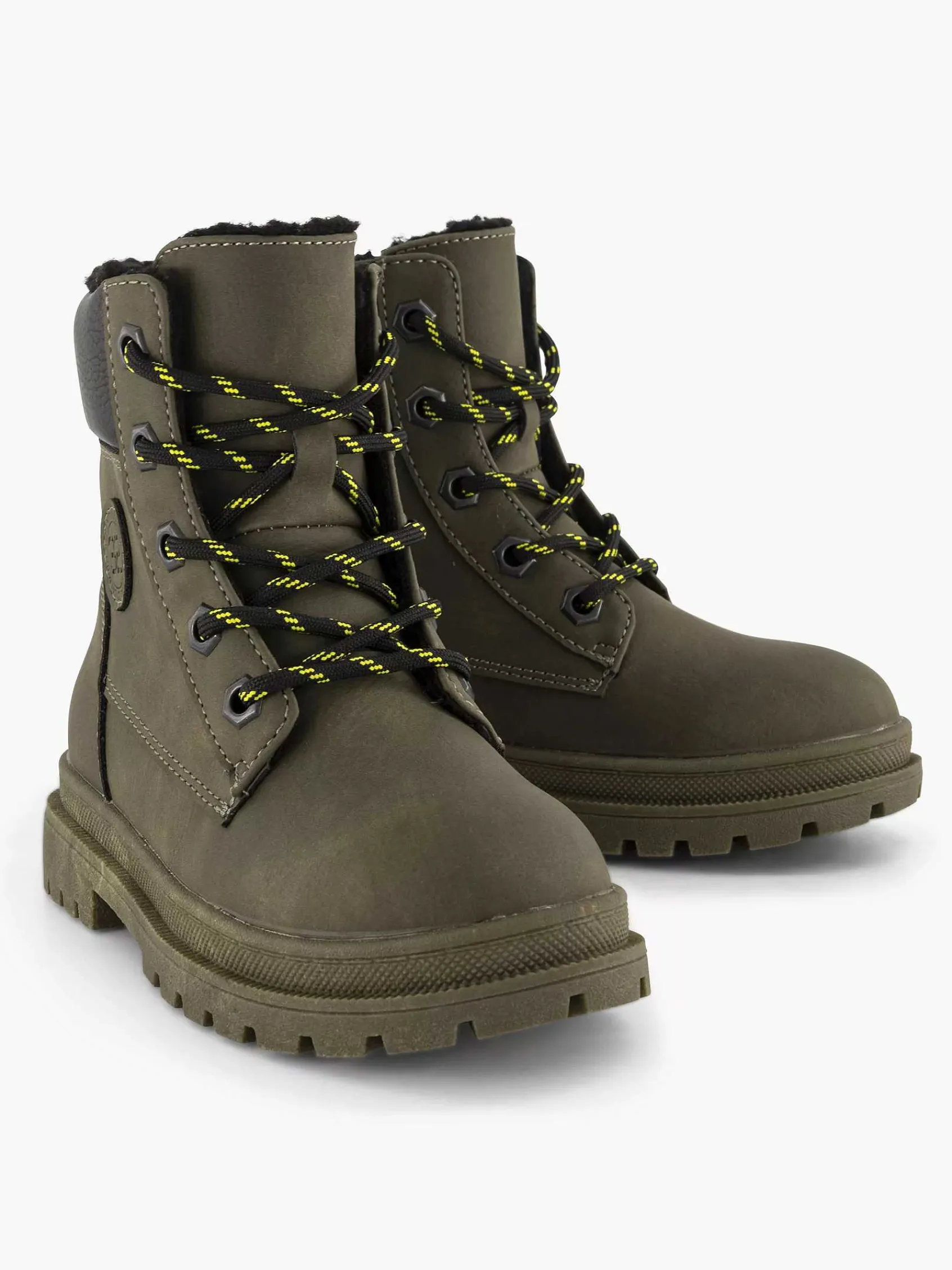Jongensschoenen|Vty Groene Hoge Veterboot