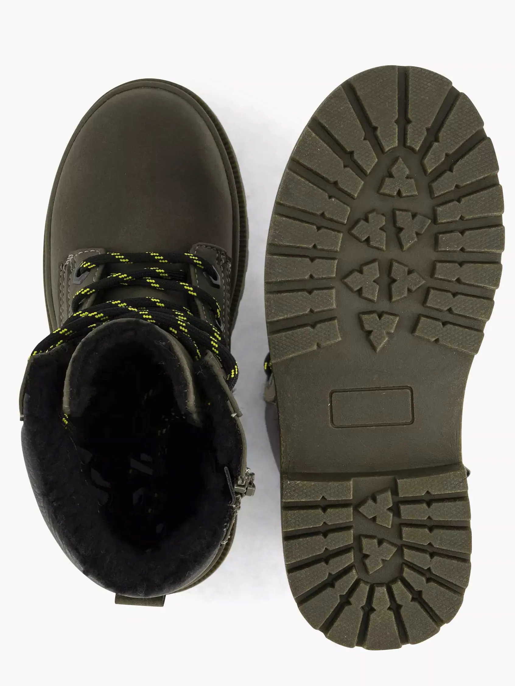 Jongensschoenen|Vty Groene Hoge Veterboot