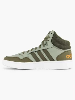 Sneakers|adidas Groene Hoops 3.0 Mid