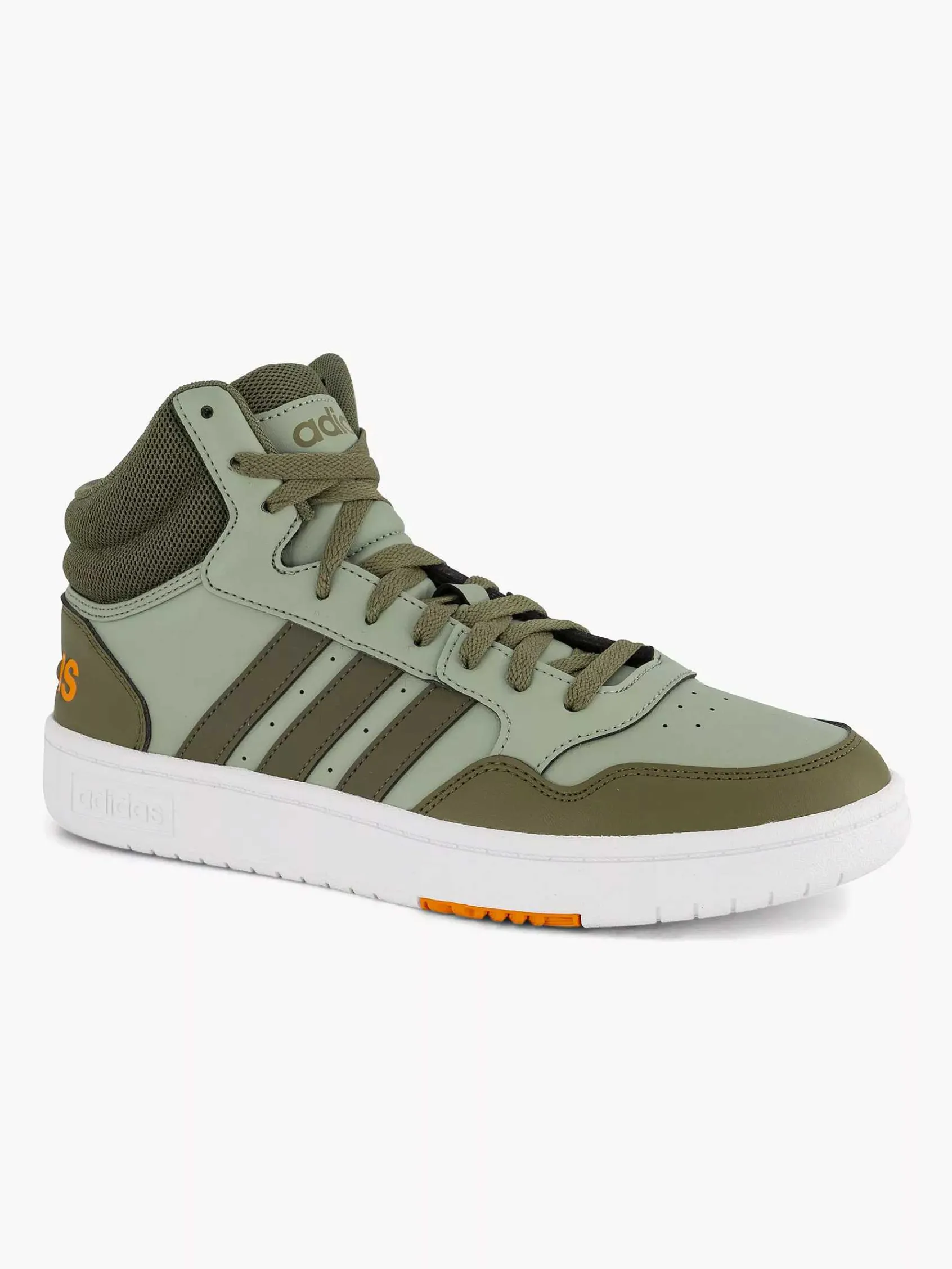 Sneakers|adidas Groene Hoops 3.0 Mid