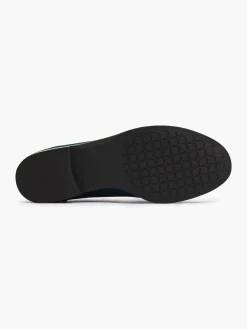 Instappers|Graceland Groene Loafer Sierketting