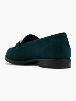 Instappers|Graceland Groene Loafer Sierketting