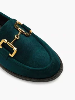 Instappers|Graceland Groene Loafer Sierketting