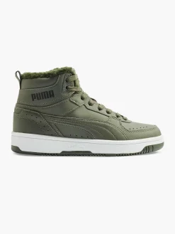 Jongensschoenen|Puma Groene Rebound Joy Fur Jr