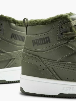 Jongensschoenen|Puma Groene Rebound Joy Fur Jr