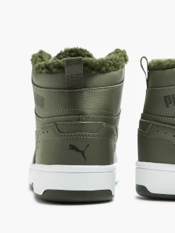 Jongensschoenen|Puma Groene Rebound Joy Fur Jr