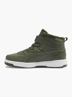 Jongensschoenen|Puma Groene Rebound Joy Fur Ps