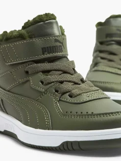 Jongensschoenen|Puma Groene Rebound Joy Fur Ps