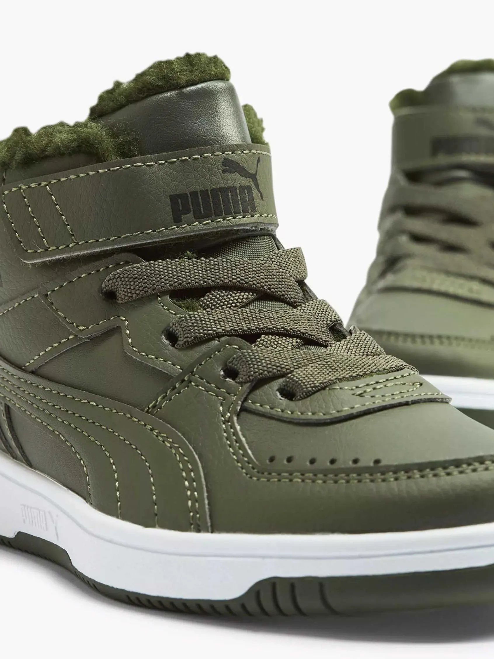 Jongensschoenen|Puma Groene Rebound Joy Fur Ps