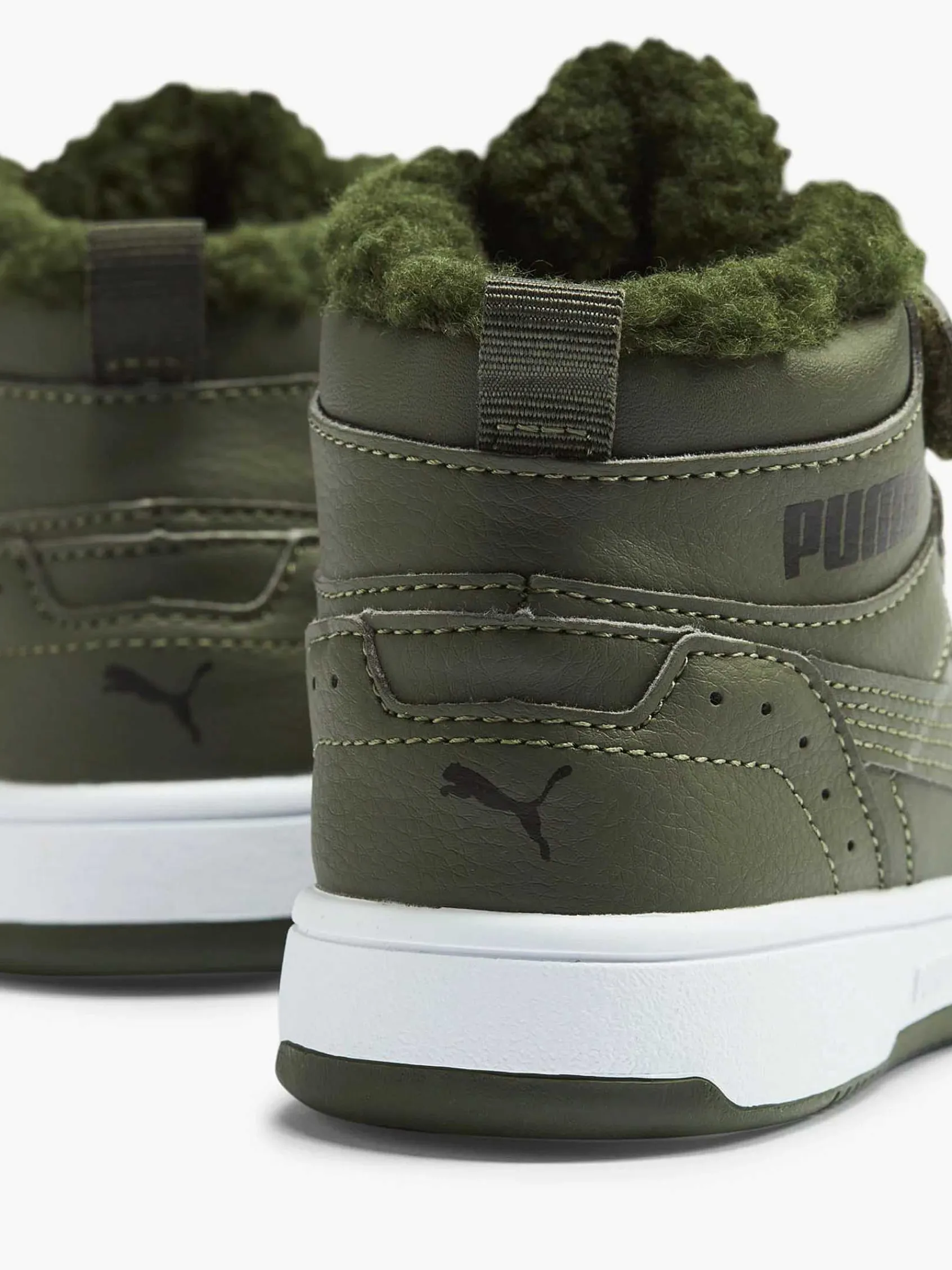 Jongensschoenen|Puma Groene Rebound Joy Fur Ps