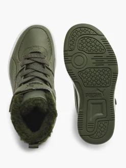 Jongensschoenen|Puma Groene Rebound Joy Fur Ps