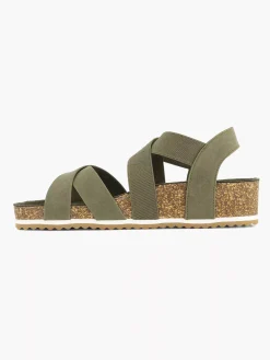 Sandalen|Esprit Groene Sandaal