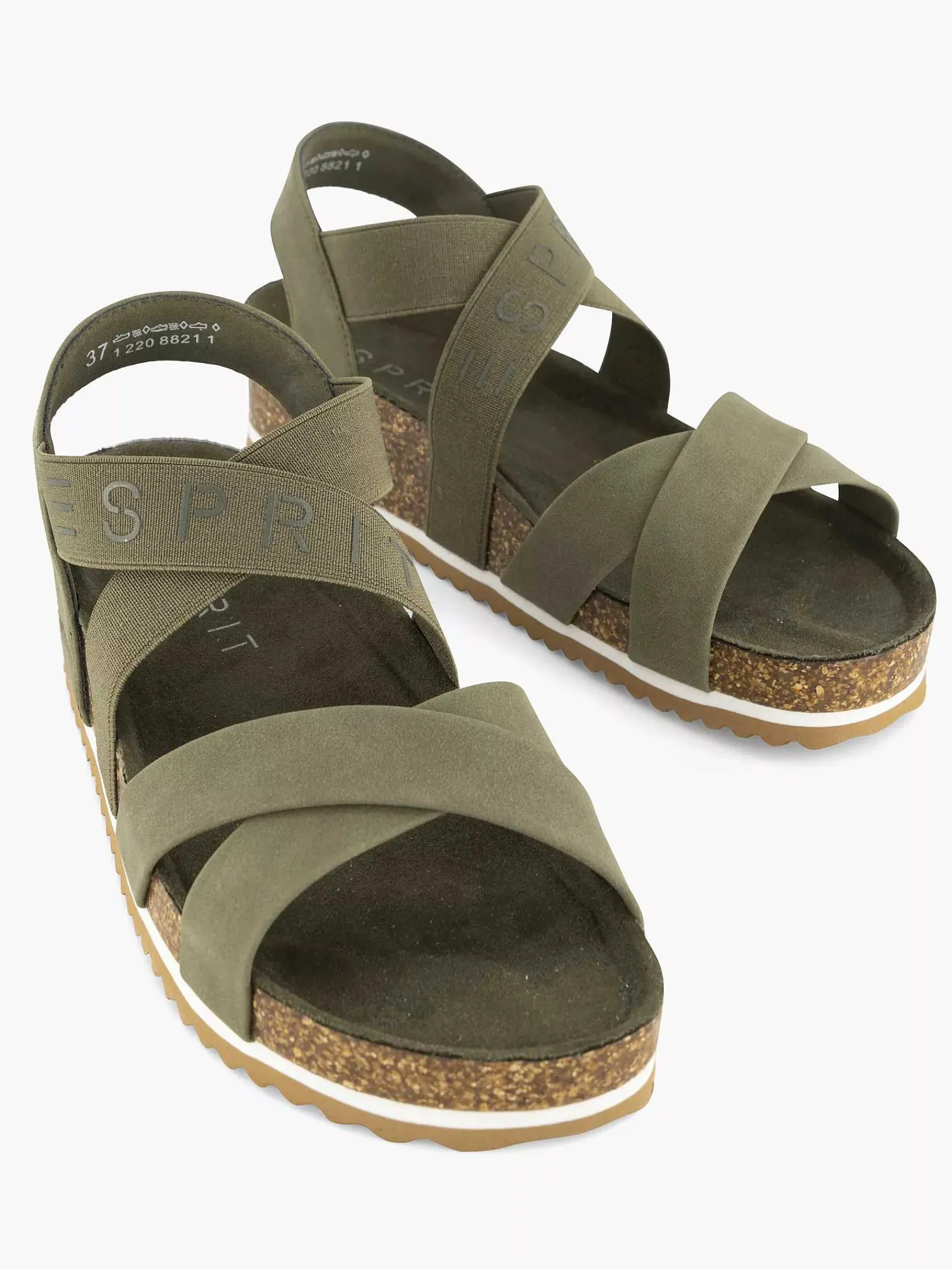 Sandalen|Esprit Groene Sandaal