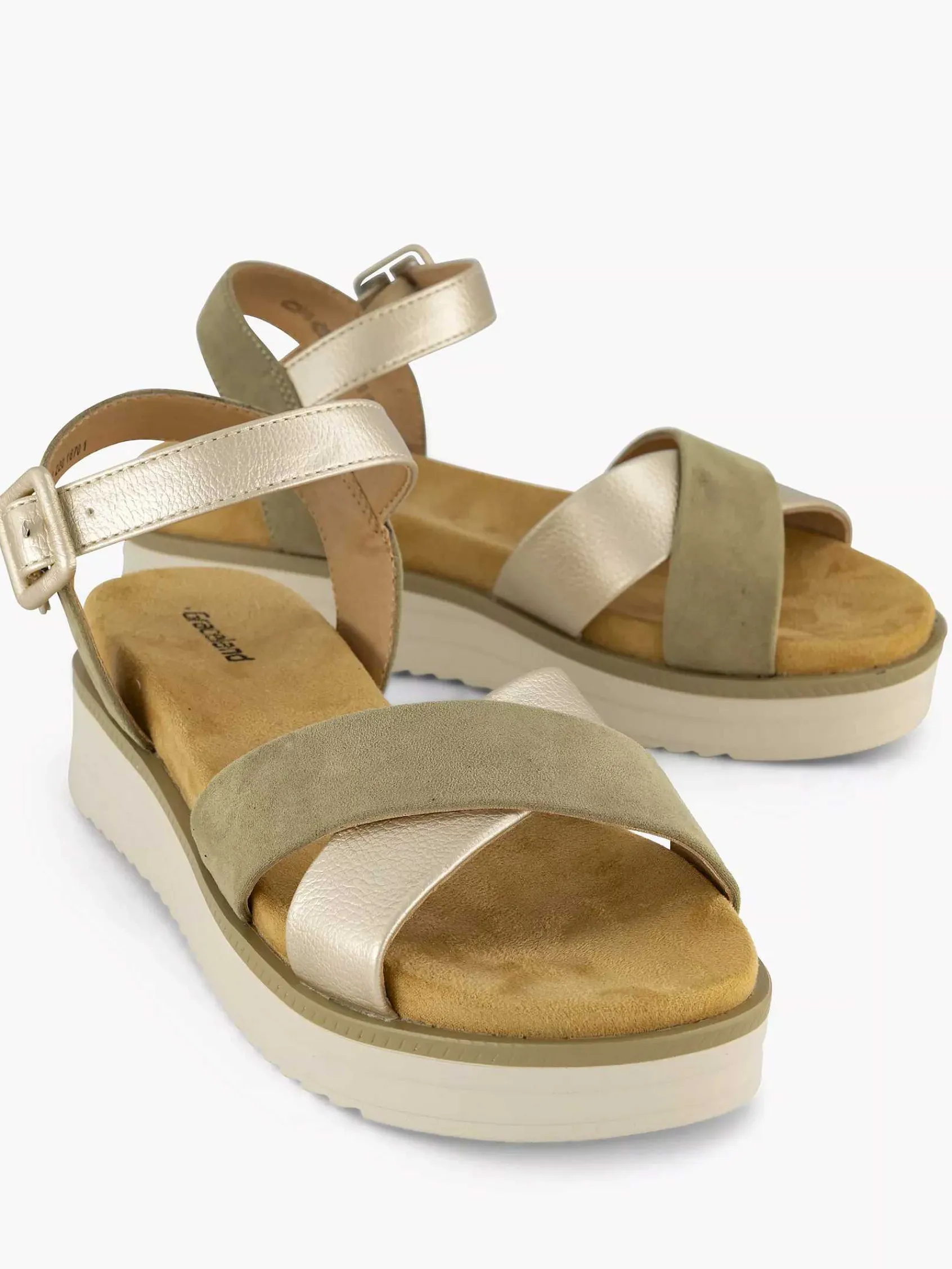 Sandalen|Graceland Groene Sandaal
