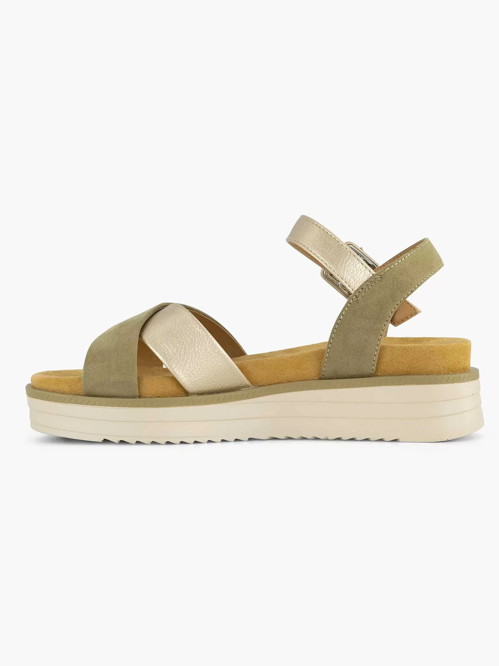 Sandalen|Graceland Groene Sandaal