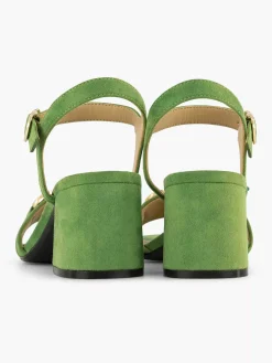Sandalen|Graceland Groene Sandalette Sierketting