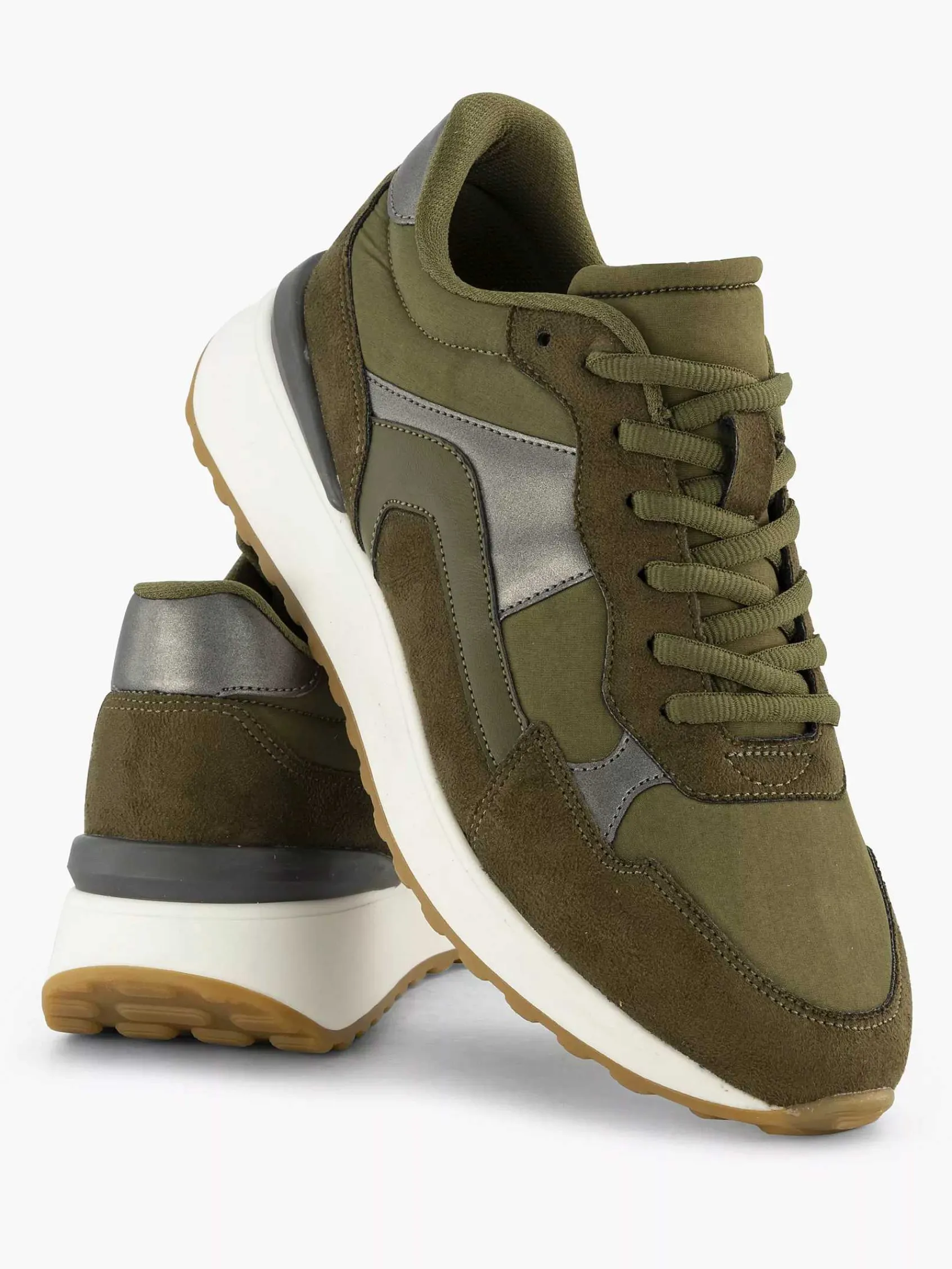 Sneakers|Graceland Groene Sneaker