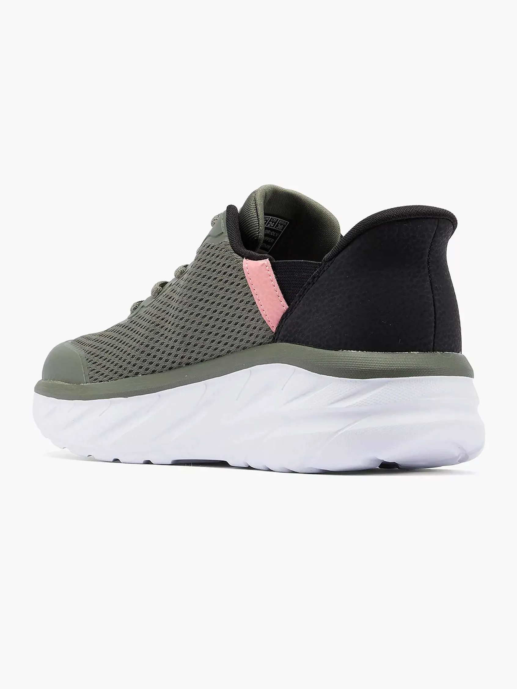 Sneakers|Skechers Groene Sneaker Swift Fit - Hands Free Premium Cushioning