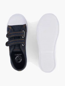Jongensschoenen|Vty Jeansblauwe Gymschoen Klittenband
