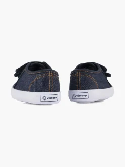 Jongensschoenen|Vty Jeansblauwe Gymschoen Klittenband