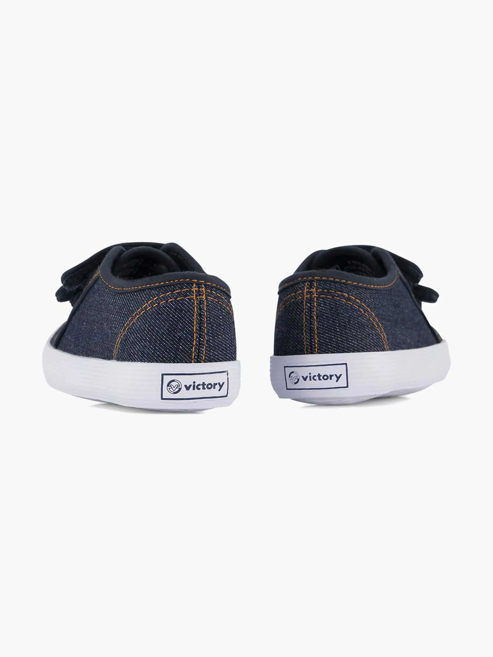 Jongensschoenen|Vty Jeansblauwe Gymschoen Klittenband