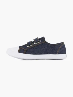 Babyschoenen|Vty Jeansblauwe Gymschoen Klittenband