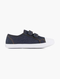 Babyschoenen|Vty Jeansblauwe Gymschoen Klittenband