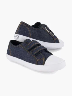 Babyschoenen|Vty Jeansblauwe Gymschoen Klittenband