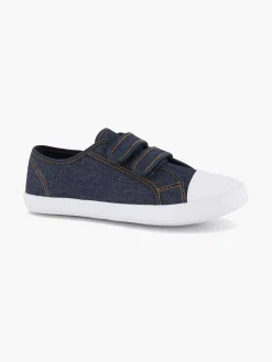 Babyschoenen|Vty Jeansblauwe Gymschoen Klittenband