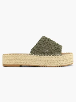 Slippers|Graceland Khaki Platform Slipper