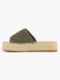 Slippers|Graceland Khaki Platform Slipper