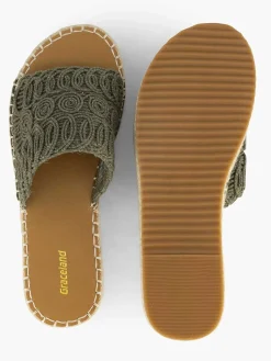 Slippers|Graceland Khaki Platform Slipper