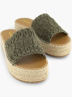 Slippers|Graceland Khaki Platform Slipper