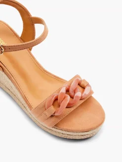 Sandalen|Graceland Koraal Sandaal Sleehak