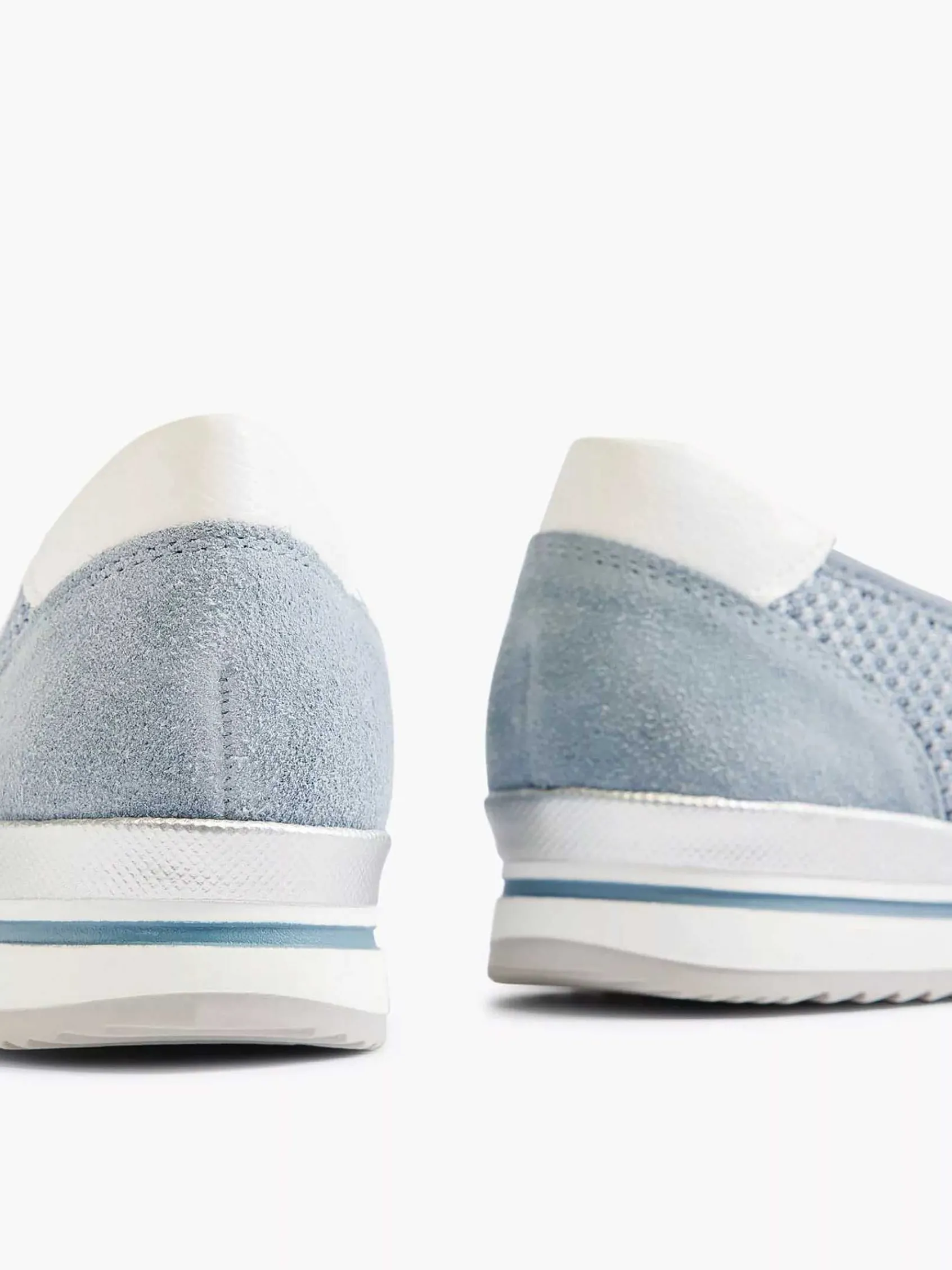 Comfort Schoenen|Medicus Lichtblauwe Comfort Instapper