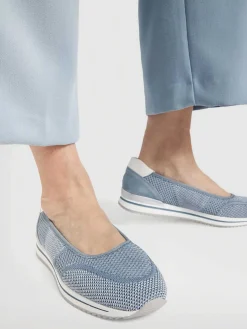 Comfort Schoenen|Medicus Lichtblauwe Comfort Instapper
