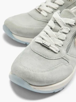 Comfort Schoenen|Medicus Lichtblauwe Leren Sneaker