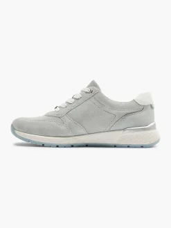 Comfort Schoenen|Medicus Lichtblauwe Leren Sneaker