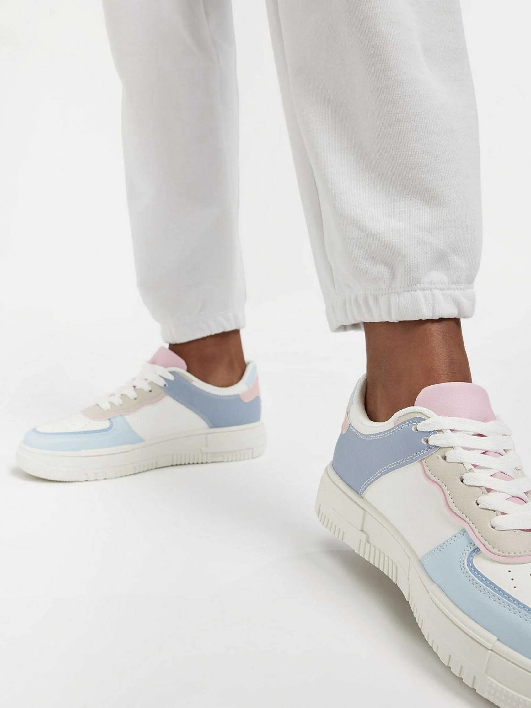 Sneakers|Graceland Lichtblauwe Platform Sneaker