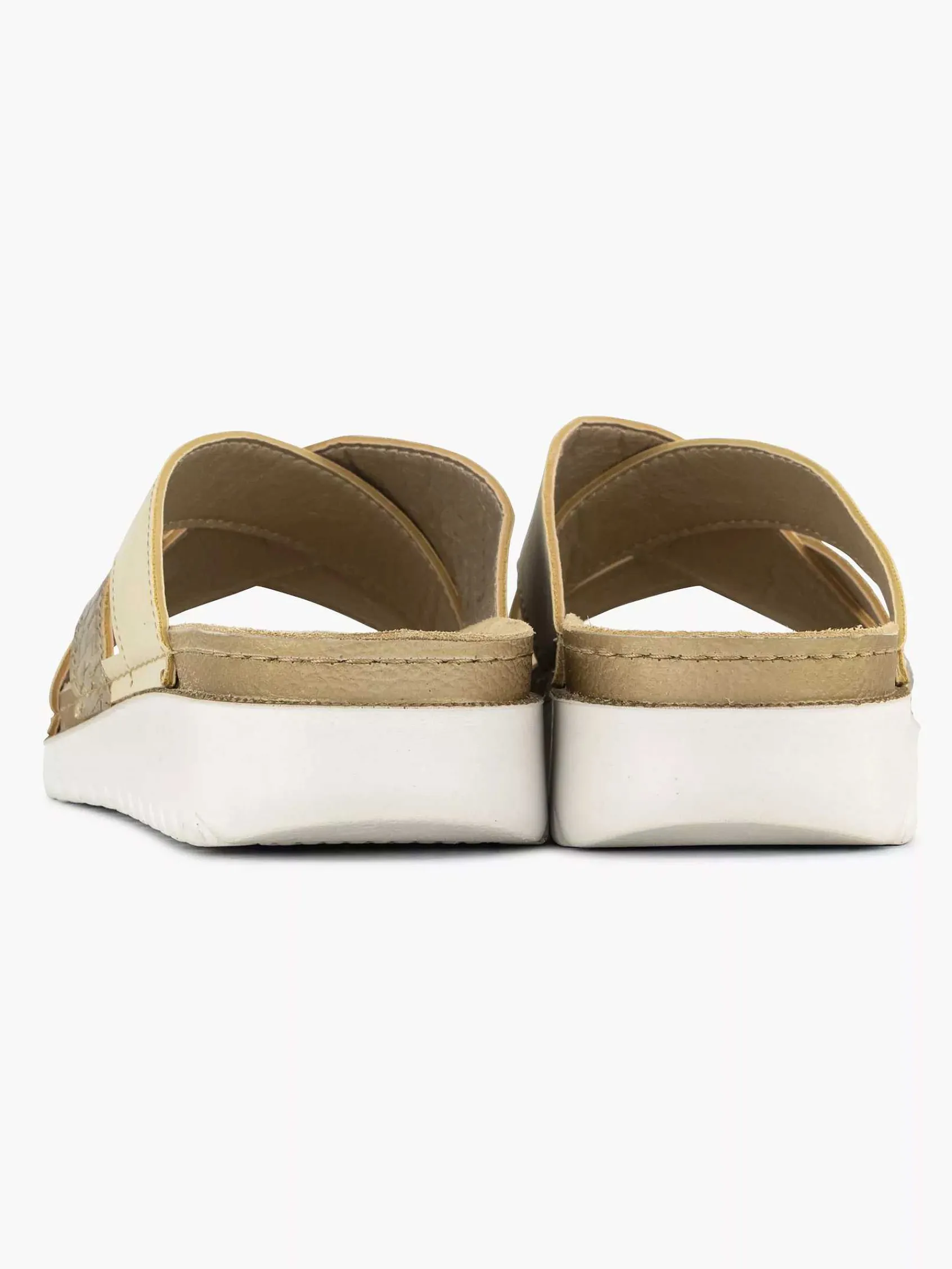 Comfort Schoenen|Easy Street Lichtbruine Comfort Slipper
