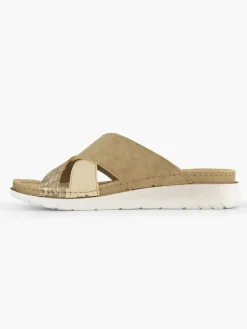 Comfort Schoenen|Easy Street Lichtbruine Comfort Slipper