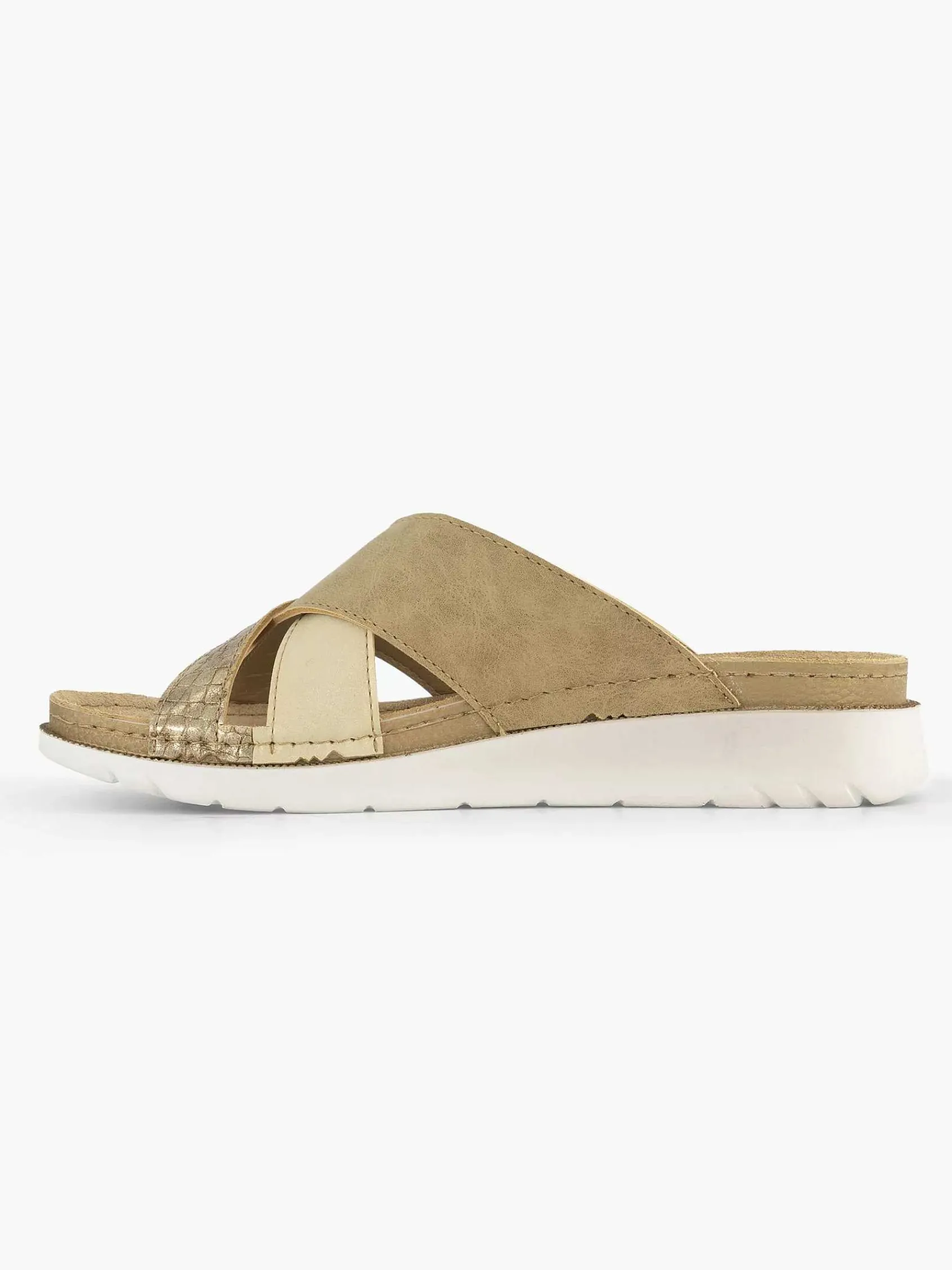 Comfort Schoenen|Easy Street Lichtbruine Comfort Slipper