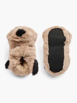 Babyschoenen|Vty Lichtbruine Pantoffel Hond