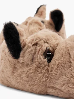 Babyschoenen|Vty Lichtbruine Pantoffel Hond
