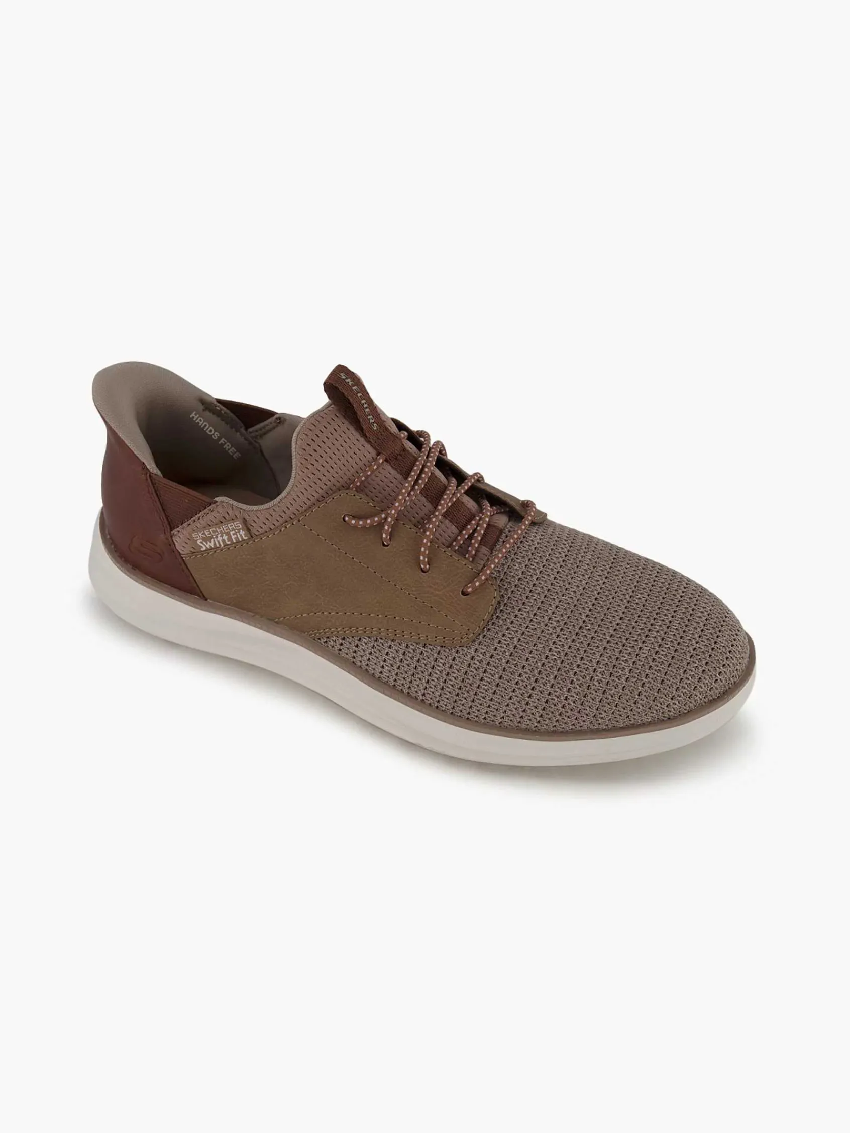 Sneakers|Skechers Lichtbruine Sneaker Swift Fit - Hands Free Memory Foam