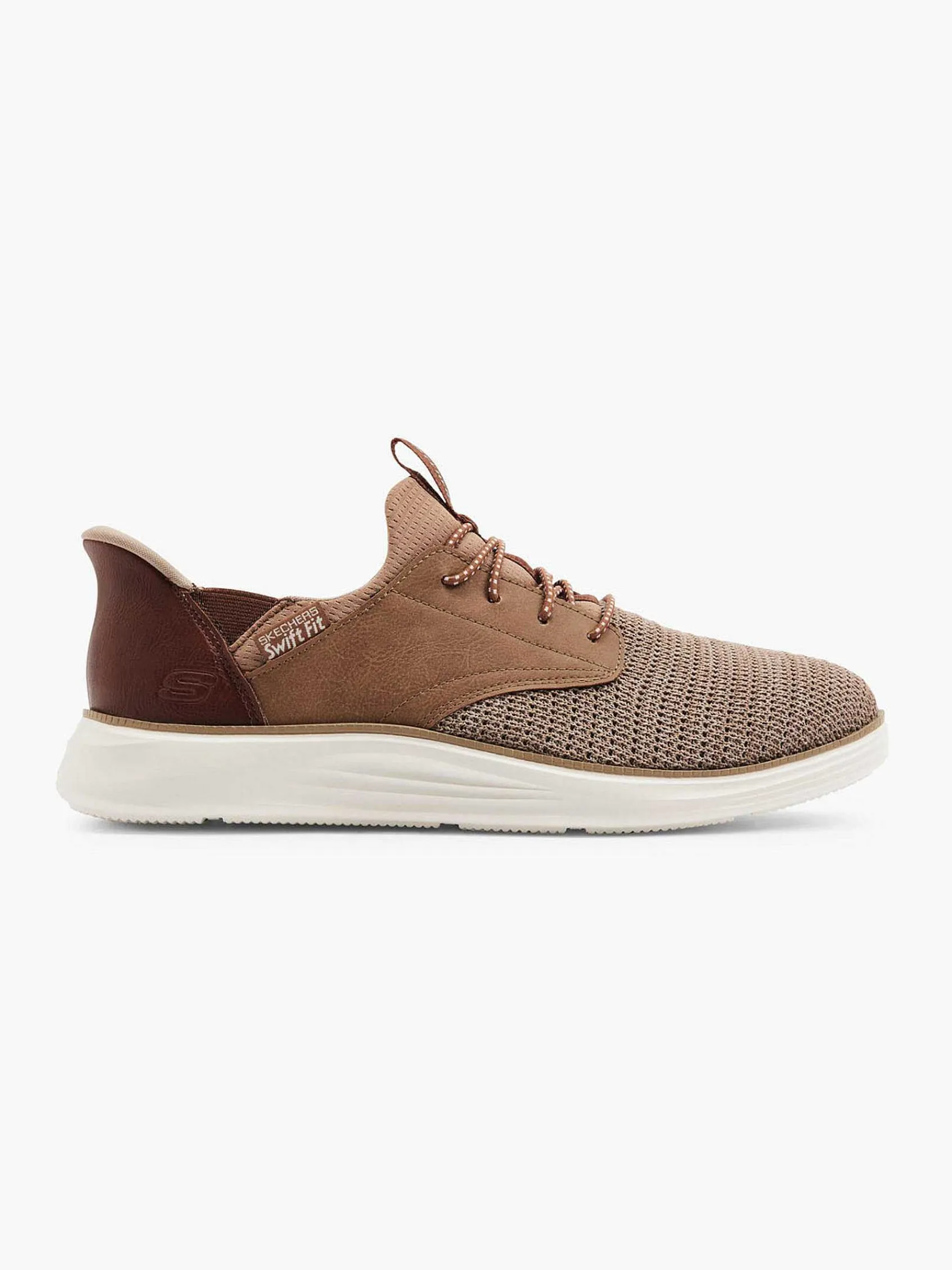 Sneakers|Skechers Lichtbruine Sneaker Swift Fit - Hands Free Memory Foam