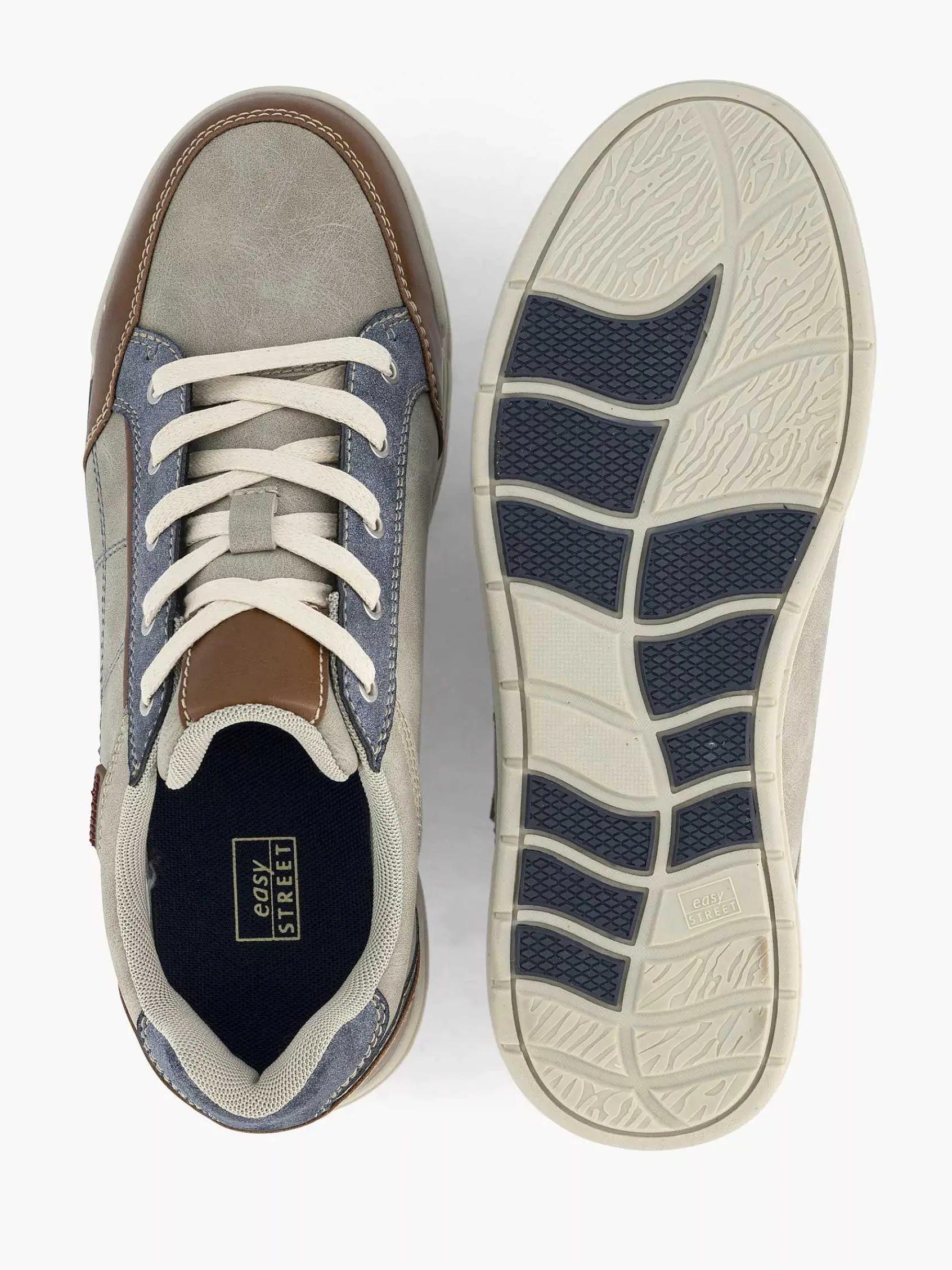 Sneakers|Easy Street Lichtgrijze Comfort Sneaker