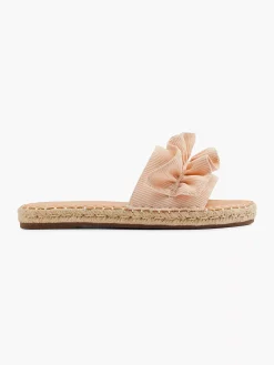Slippers|Graceland Lichtoranje Slipper Roesjes