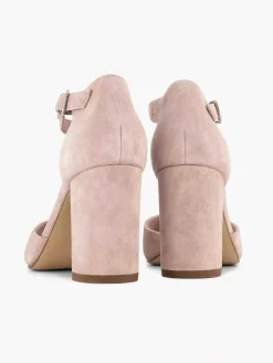 Sandalen|5th Avenue Lichtroze Suede Sandalette