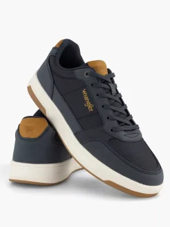 Sneakers|Wrangler Marine Blauwe Sneaker